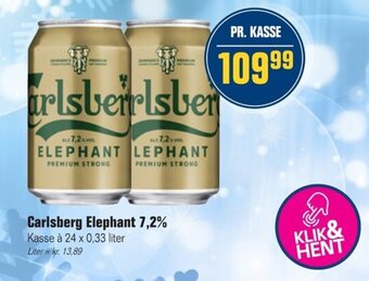 Otto Duborg Carlsberg Elephant 7.2% tilbud