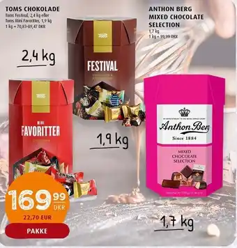 Scandinavian Park Toms chokolade el. anthon berg mixed chocolate selection tilbud