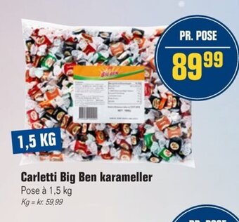 Poetzsch Padborg Carletti Big Ben Karameller tilbud