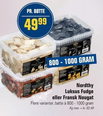 Poetzsch Padborg Nordthy Luksus Fudge Eller Fransk Nougat tilbud