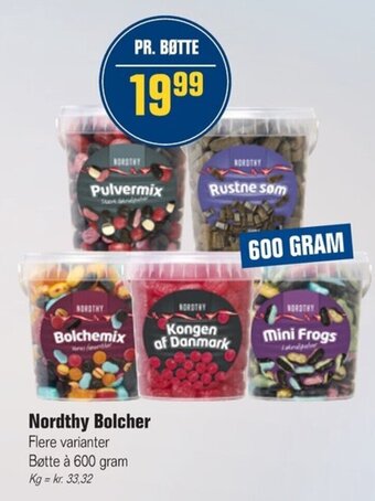 Poetzsch Padborg Nordthy Bolcher tilbud