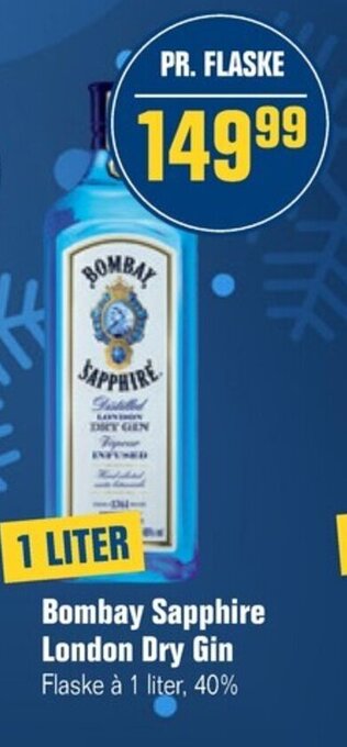 Poetzsch Padborg Bombay Sapphire London Dry Gin tilbud