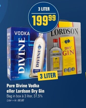Poetzsch Padborg Pure Divine Vodka Eller Lordson Dry Gin tilbud