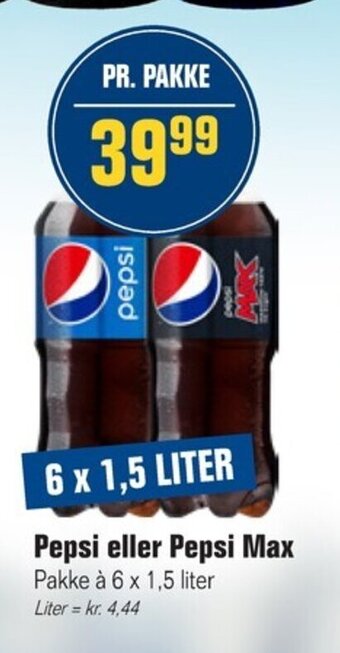 Poetzsch Padborg Pepsi eller Pepsi Max tilbud