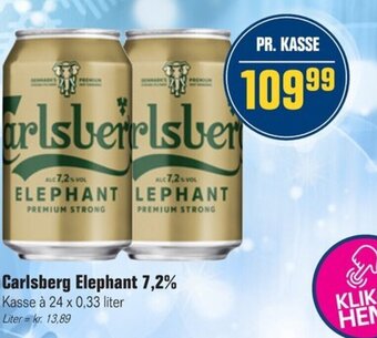 Poetzsch Padborg Carlsberg Elephant 7.2% tilbud