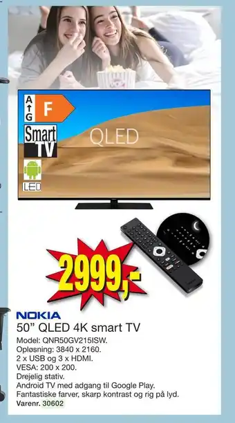 Harald Nyborg Nokia 50 qled 4k smart tv qnr50gv215isw tilbud