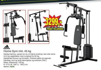 Harald Nyborg Home gym inkl. 45 kg tilbud