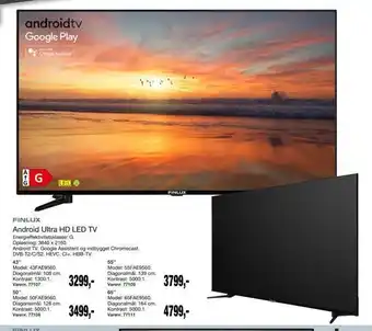 Harald Nyborg Finlux 43fae9560 android ultra hd led tv tilbud