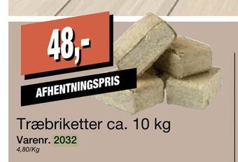 Harald Nyborg Træbriketter ca. 10 kg tilbud