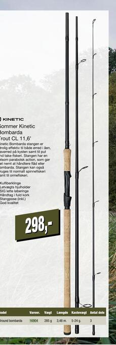 Harald Nyborg Sommer kinetic bombarda trout cl 11,6' tilbud