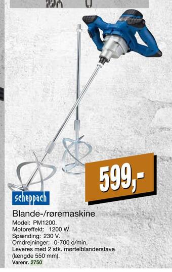 Blande-/røremaskine