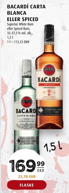 Bacardí carta blanca eller spiced