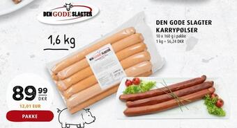 Scandinavian Park Den gode slagter karrypølser tilbud