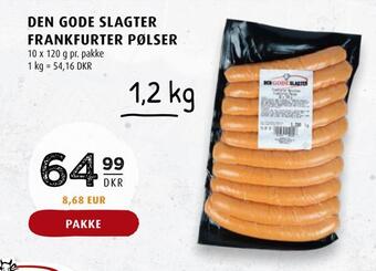 Scandinavian Park Den gode slagter frankfurter pølser tilbud