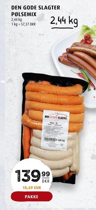 Scandinavian Park Den gode slagter pølsemix tilbud