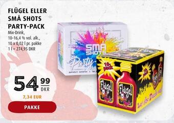 Scandinavian Park Flügel eller små shots party-pack tilbud