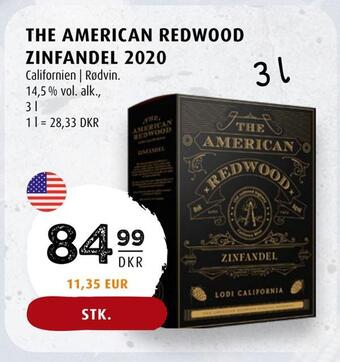 Scandinavian Park The american redwood zinfandel 2020 tilbud