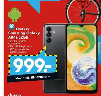 Bilka Samsung galaxy a04s mobiltelefon tilbud