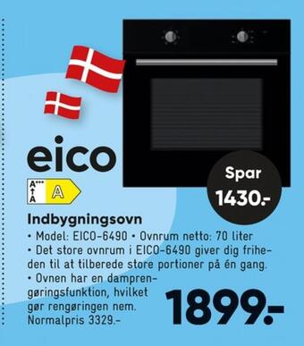 Bilka Eico indbygningsovn tilbud