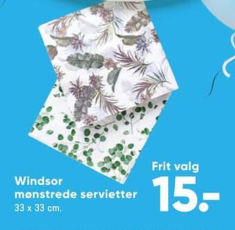 Bilka Windsor servietter tilbud