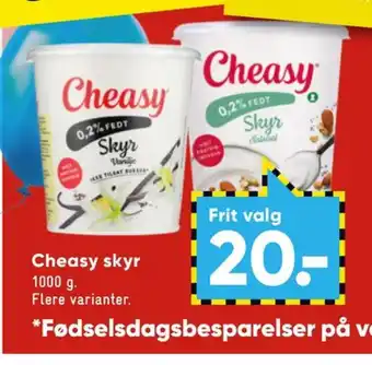 Bilka Cheasy skyr naturel tilbud