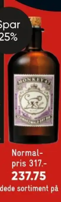 Bilka Monkey 47 gin tilbud