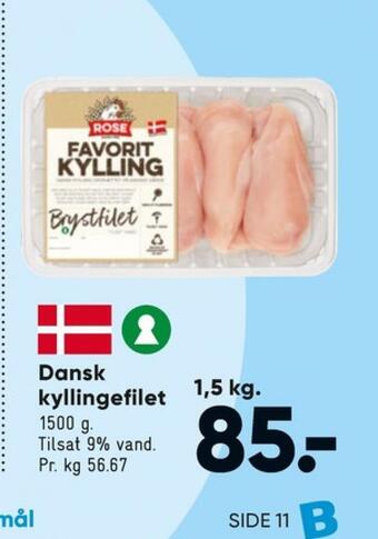 Bilka Rose kyllingebrystfilet tilbud