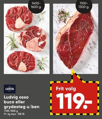Bilka Ludvig osso buco tilbud