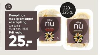 Salling nu dumpling med grøntsager