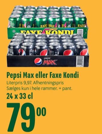 Min Købmand Pepsi max cola tilbud