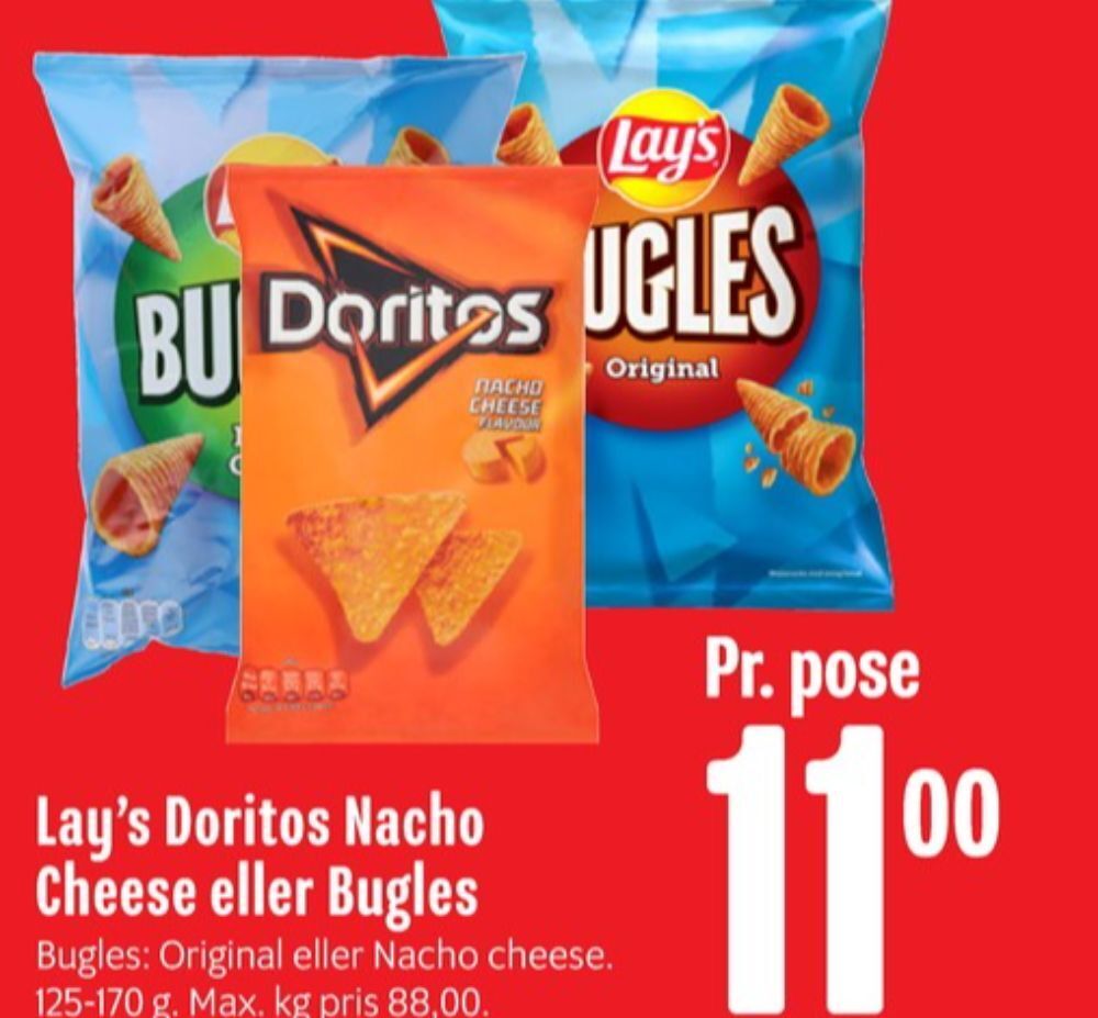 Doritos chips tilbud hos Min Købmand