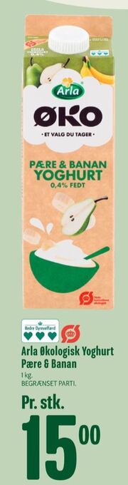 Min Købmand Arla yoghurt pære & banan tilbud