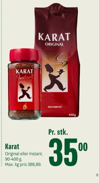 Min Købmand Karat instant kaffe tilbud
