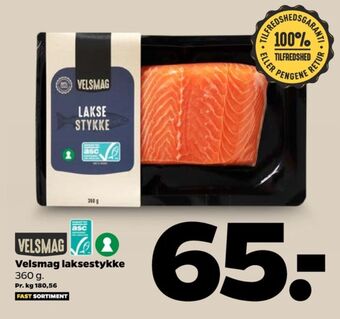 Netto Velsmag laksefilet tilbud