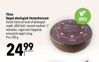 Citti Thise røget økologisk vesterhavsost tilbud