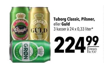 Citti Tuborg classic, pilsner, eller guld tilbud