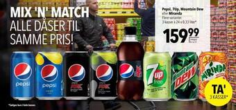 Citti Pepsi, 7up, mountain dew eller miranda tilbud