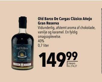 Citti Old barco de cargas clásico añejo gran reserva tilbud