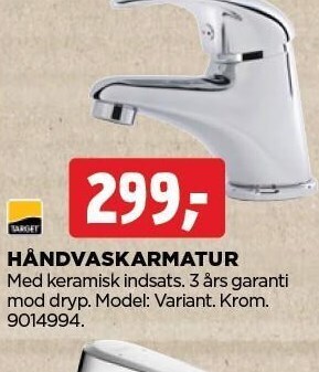 jem & fix Håndvaskarmatur tilbud