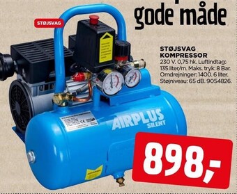 jem & fix Støjsvag kompressor tilbud