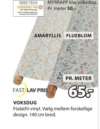 JYSK Voksdug tilbud