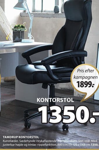 JYSK Tamdrup Kontorstol tilbud