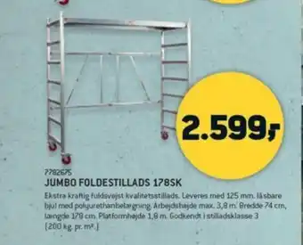 7782675 Jumbo Foldestillads 178SK