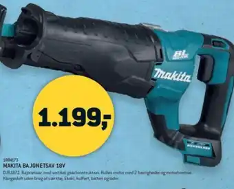 XL-BYG 1884173 Makita Bajonetsav 18V tilbud
