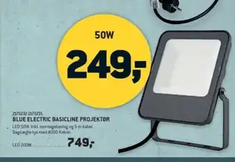 Blue Electric Basicline Projektør