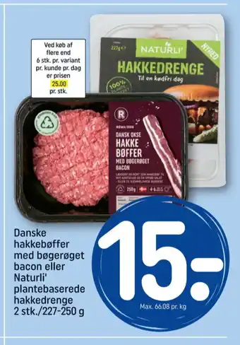 REMA 1000 Naturli' vegetarbøffer tilbud