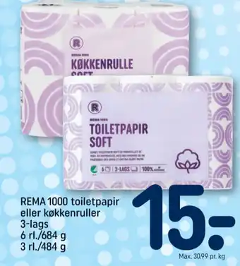 REMA 1000 Rema 1000 køkkenrulle tilbud