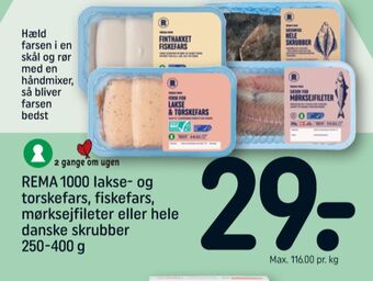 REMA 1000 Rema 1000 fiskefars tilbud