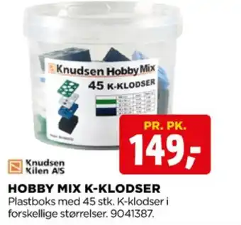 Knudsen kilen k-klodser