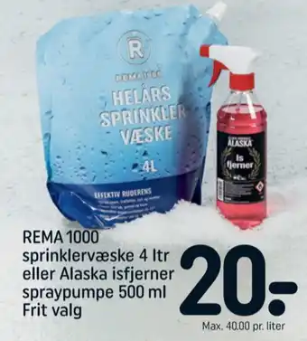 REMA 1000 Rema 1000 sprinklervæske tilbud